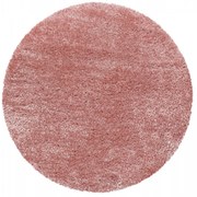 Dywan shaggy poliestrowy Brilliant różowy koło 200 cm x 200 cm