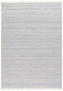 Jasnoszary dywan zewnętrzny z tworzywa z recyklingu Universal Liso, 140x200 cm