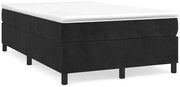 Czarne tapicerowane łóżko z materacem 120x190 T5-L72