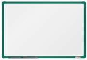 Biała magnetyczna tablica do pisania boardOK 600 x 900 mm, zielona rama