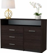 Minimalistyczna Komoda Z Szufladami Wenge R9-M48