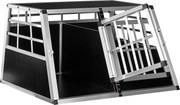 Skrzynia transportowa aluminiowa dla psów dwudrzwiowa tylna