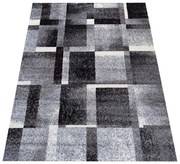 Nowoczesny szary dywan w geometryczne wzory M2-K56