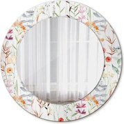 Lustro dekoracyjne okrągłe Dzikie kwiaty