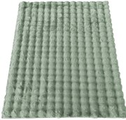 Zielony miękki dywan shaggy R5-G59