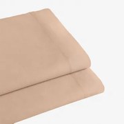 Prześcieradło Z Perkalowej Bawełny 180 Nitek Na Łóżko 90 Cm Agassi Jasny Róż Piwonii & Łóżko 90 Cm (160 X 280 Cm) - Sklum