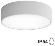 Plafon łazienkowy CLEO 2xE27/24W/230V d. 30 cm szary IP54