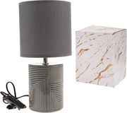 Lampa stołowa ceramiczna Matrix 33 cm, szary