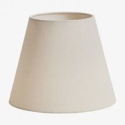 Abażur Z Tkaniny Caracas Distressed White & Ø25 Cm - Sklum