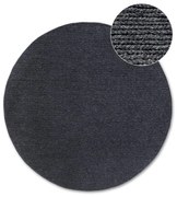 Ciemnoszary wełniany okrągły dywan tkany ręcznie ø 200 cm Francois – Villeroy&Boch