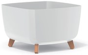 Donica ogrodowa kwadratowa Gracia Square 39 x 39 x 27 cm biały PROSPERPLAST