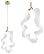 LAMPA WISZĄCA LED G013-1CP BIAŁY/ZŁOTY