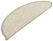 Srebrne półokrągłe nakładki dywanowe na schody R2-D21