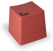 Taboret plastikowy BUTTON, czerwony