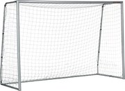 SPORTNOW Bramka piłkarska odporna na warunki atmosferyczne, mocna siatka, stabilna metalowa rama, łatwy montaż, 300 x 200 x 120 cm