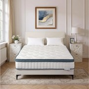 Materac 160 x 200 cm, wysokość 25 cm, materac sprężynowy kieszeniowy, średnia twardość H3, materac sprężynowy z pianką z pamięcią kształtu żelową