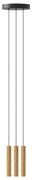 Lampa wisząca LED z drewnianym kloszem ø 3 cm Chimes – UMAGE
