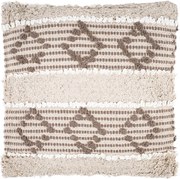 Bawełniana poduszka dekoracyjna brązowy wzór, 45 x 45 cm