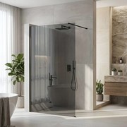 Kabina prysznicowa Walk-In Rea Flexi Grey / Black 120