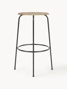 Stołek barowy z drewna i metalu Afteroom