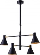 Czarny matowy żyrandol w stylu loft - K065 H0-B28