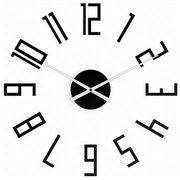 Zegar ścienny z dużymi cyframi naklejany nowoczesny do salonu sypialni loft