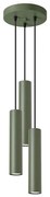 Sollux SL.1487 - Żyrandol na lince LAGOS 3xGU10/10W/230V zielony