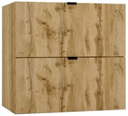 Szafka łazienkowa z 2 szufladami złoty dąb 60cm W8-P60