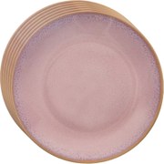 Orion Zestaw ceramicznych talerzy deserowych Glazeróżowe 20,5 cm, 6 szt.