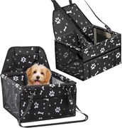 Transporter samochodowy fotelik dla psa kota czarny