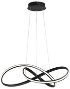 Lampa nowoczesna LED wisząca sufitowa pierścienie AT61-ESL-Black