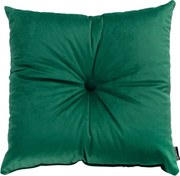 Poduszka kwadratowa Velvet z guzikiem