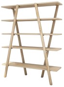 Regał z drewna sosnowego 120x148 cm Perla – Kalune Design