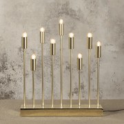 Złoty świecznik na żarówki