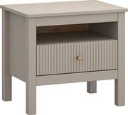 Szafka nocna z szufladą w kolorze taupe P4-R62
