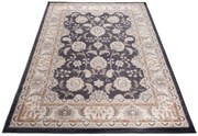 Antracytowy dywan w stylu retro M3-F79