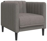 Tapicerowany fotel wypoczynkowy taupe T2-S77