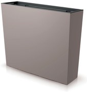 Donica ogrodowa z wkładem Urbi Case Tower 77 x 23,5 x 68,5 cm mocca PROSPERPLAST