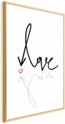Plakat To jest miłość 21x30 cm z ramą złotą bez marginesu ARTGEIST B