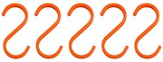 Pomarańczowe wiszące metalowe haczyki zestaw 5 szt. Hang-it – Mette Ditmer Denmark