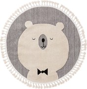 Okrągły dywan dla dzieci miś MOMO