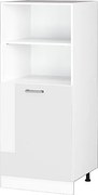Szafka kuchenna biały wysoki połysk 60x57x143 r-line