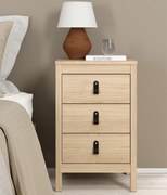 Szafka nocna z 3 szufladami Madrid, jackson hickory