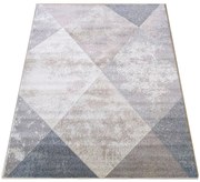 Nowoczesny beżowy dywan w geometryczne wzory F8-L33