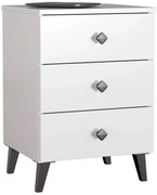 Biała nowoczesna komoda z szufladami P3-S30