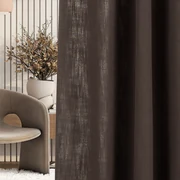 Zasłona gotowa na taśmie marszczącej 140x280cm dark brown 1 szt.