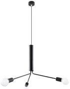 Żyrandol DUOMO 3D czarny SOLLUX  LIGHTING