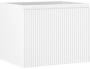 Mexen Rivel szafka łazienkowa podumywalkowa 60 cm, 1 szuflada, ryflowana , biała mat - 91A20-06047-1-BF01