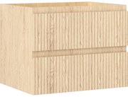 Mexen Rivel szafka łazienkowa podumywalkowa 60 cm, 2 szuflady, ryflowana , dąb - 91A20-06047-2-BFF81