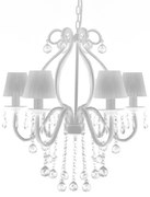 Żyrandol ze szklanymi kryształkami F6-C01